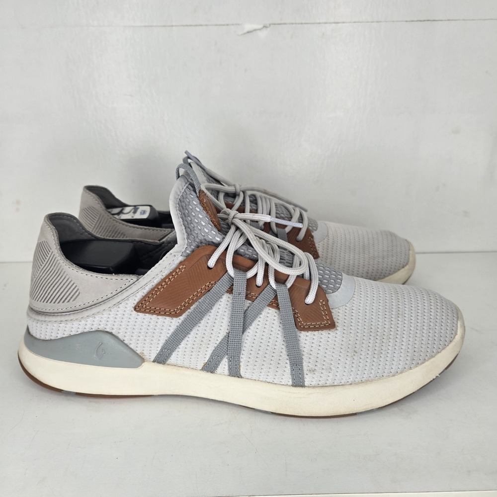 Olukai Men's Gray Mio Li Everyday‎ Breathable Mesh Shoes Sneakers Size 11 Casual